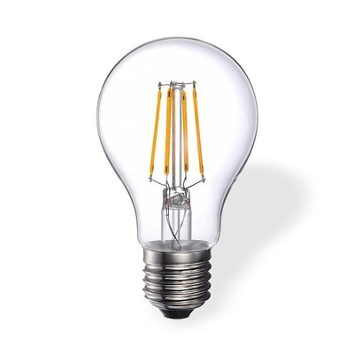 Capa de vidrio A60 Luz de lámpara de filamento led E27 Tipo de base 4w6w8ww Edison bombillas LED