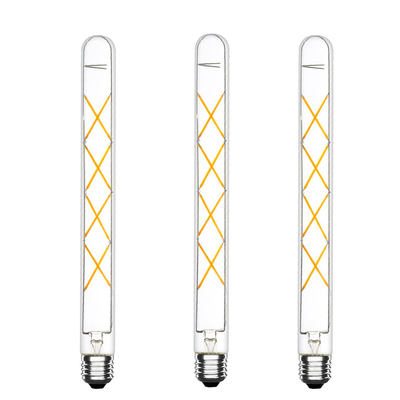 Material del cuerpo de la lámpara GLASS CRI Ra 80-90 Luz de bombilla LED T33 8W E26 E27 bombilla de filamento