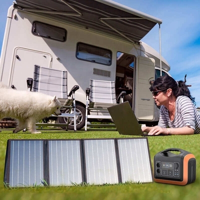 Apoyo de carga rápida 1200w Batería portátil con central eléctrica con panel solar para exteriores