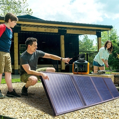 Apoyo de carga rápida 1200w Batería portátil con central eléctrica con panel solar para exteriores