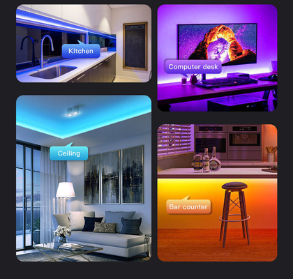85-265V Voltado de entrada Iluminación inteligente LED Grow Light Strip 5 metros para acampar