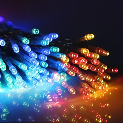 200LED RGB bombillas de jardín solar resistente al agua Iluminación de cuerda de Navidad para exteriores IP65