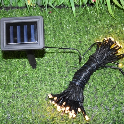 200LED RGB bombillas de jardín solar resistente al agua Iluminación de cuerda de Navidad para exteriores IP65