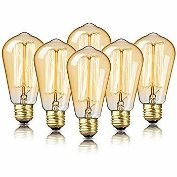 Luz amarilla cálida en ámbar para base E26