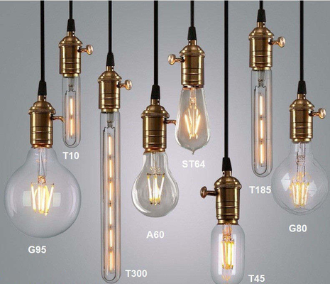3000-6000K E27 Edison Bulb Led Filament Lamp 220v Filament A60 Edison Led Bulb Light (Luz de bombilla de alumbrado de Edison)