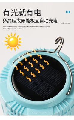 30W / 50W luz solar LED recargable para campamento y emergencia flujo luminoso de 900lm